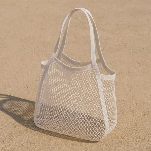 Lightweight Mesh Tote Bag for Beach & Poolside Use