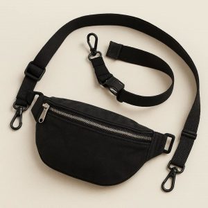 Adjustable Crossbody Waist Bag with Detachable Strap